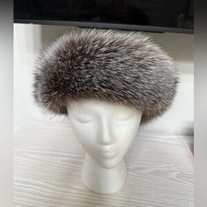 GENUINE REAL FOX FUR adjustable Velcro